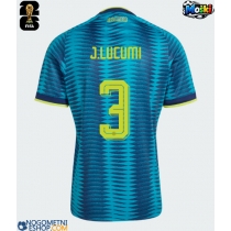 Moški Nogometni dresi Kolumbija Jhon Lucumi #3 Gostujoči SP 2026 Kratek Rokav
